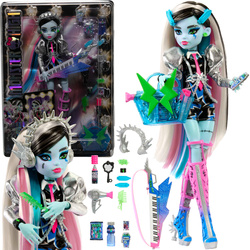 Monster High Zestaw Elektryzujący styl Amped Up Frankie Stein Lalka 29 cm + akcesoria rockowe