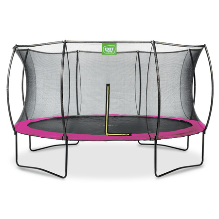 Trampolina ogrodowa z siatką zabezpieczającą Silhouette 427 cm różowa