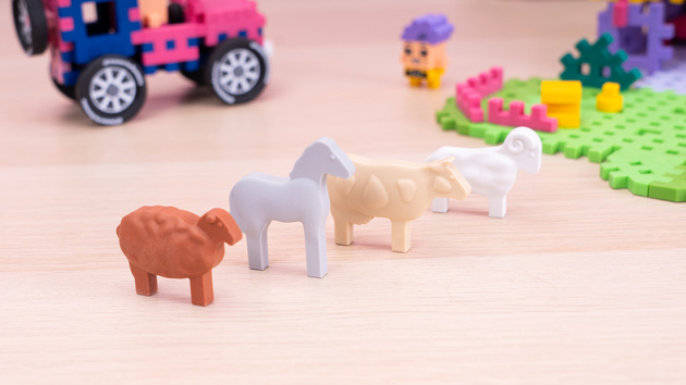 Klocki konstrukcyjne Mini Waffle Farmer Urocze Ranczo 112 elementów Marioinex