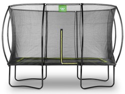 Trampolina ogrodowa z siatką zabezpieczającą Silhouette 244x366 cm czarna
