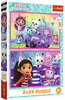 Puzzle Trefl 2 x 24 Koci Domek Gabi Zabawy z Gabby Gabby's Dollhouse