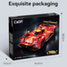 Klocki konstrukcyjne CaDA Samochód 51 cm auto wyścigowe czerwone Blazing Flame Pojazd 1518 elementów 1:10 C63008W