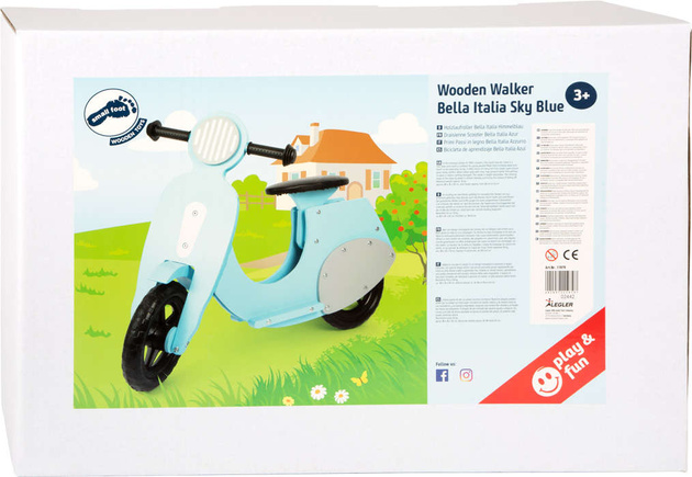 OUTLET Drewniany skuter motor biegowy retro rower regulowany bella italia Small foot WADLIWY