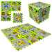 Mata podłogowa edukacyjna 90x90 Grube puzzle piankowe 9 szt. Ulice Miasto Miasteczko Uliczki Budynki Domy Domki
