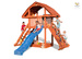 Plac zabaw drewniany ogrodowy Giant domek, zjeżdżalnia, piaskownica, ścianka i lina wspinaczkowa, drabinka, schodki, akcesoria