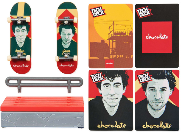 Tech Deck VS Series Chocolate i Krooked zestaw z 4 deskorolkami i przeszkodami