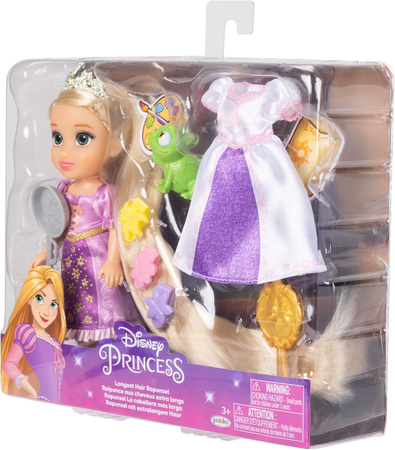 Mini lalka Disney Zaplątani Roszpunka 16 cm + akcesoria