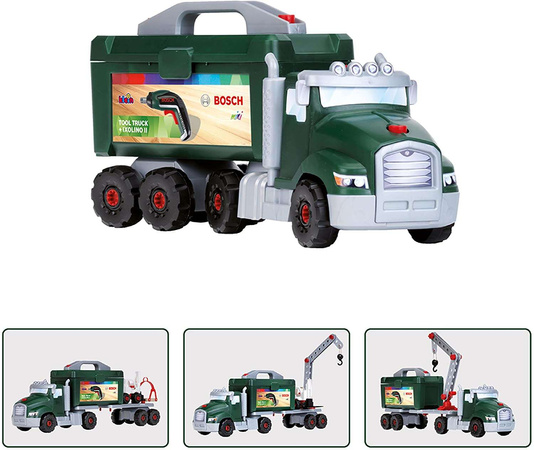 Ciężarówka do skręcania z wkrętarką Bosch dla dzieci 86 elementów Klein