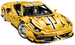 Klocki konstrukcyjne CaDA Zdalnie sterowany duży samochód Italian Super Car 59 cm Wyścigówka Auto sportowe Autko wyścigowe Pojazd żółty Światła LED 3187 elementów