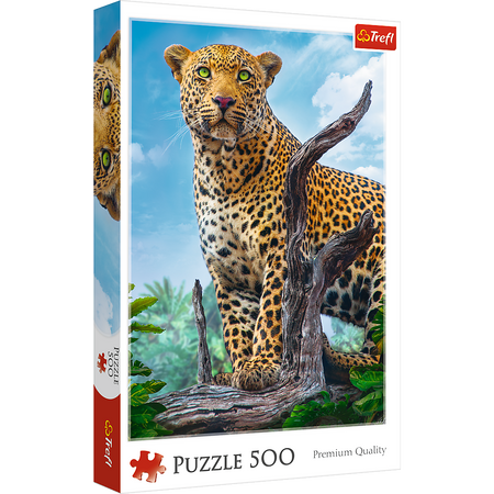 Puzzle 500 Dziki Lampart Trefl