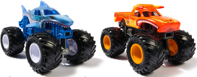 Tor Kaskaderski Samochodowy Monster Jam Supercharge Speedway + Auta 1:64