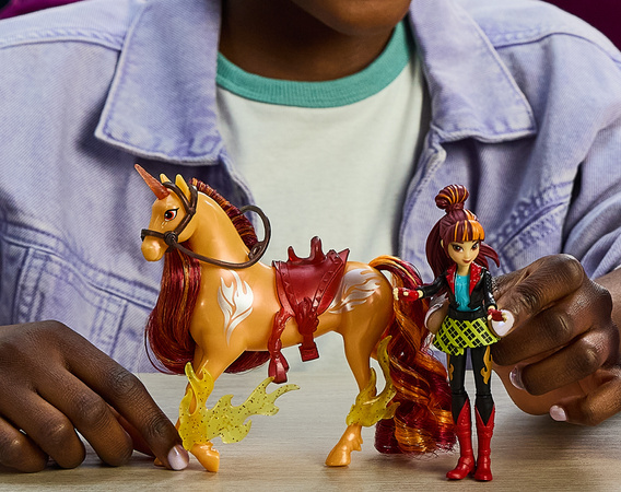 Unicorn Academy Akademia Jednorożców Zestaw Figurki Valentina & Cinder dziewczyna i jednorożec + akcesoria