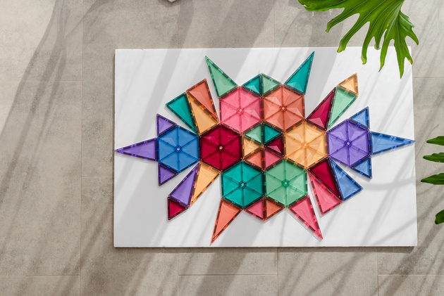 CONNETIX Pastel Geometry Pack Kreatywne klocki magnetyczne 40 elementów