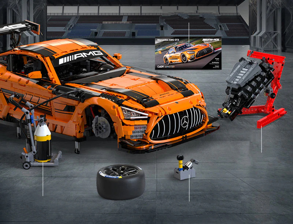 PRZEDSPRZEDAŻ! Klocki CaDA Mercedes AMG GT3 1:8 5466 elementów