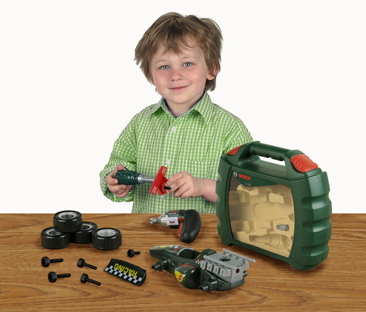 Auto Do Skręcania Z Wkrętarką Bosch W Walizce Dla Dzieci Klein