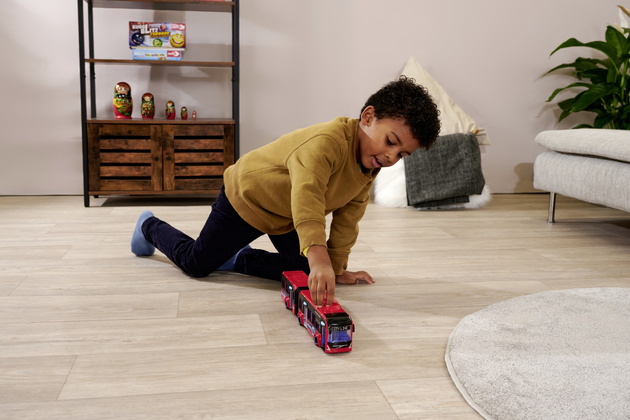 Autobus przegubowy Volvo 40 cm Pojazd czerwony Komunikacja miejska