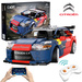Klocki konstrukcyjne CaDA Zdalnie sterowana wyścigówka Samochód wyścigowy Citroen C4 WRC Auto sportowe Pojazd Dual Mode RC 329 elementów