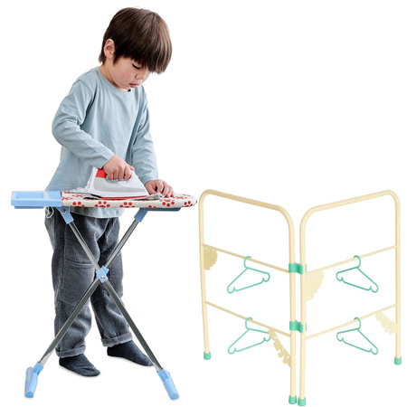 Żelazko Z Deską Do Prasowania Dla Dzieci Zestaw + Suszarka 60 Cm Casdon