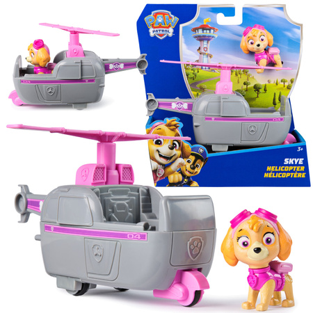 Psi Patrol Pojazd Skye Helikopter i Figurka + Maskotka 15 cm