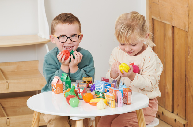 Produkty Zakupy Spożywcze Dla Dzieci Plastikowe Warzywa Owoce Zestaw Casdon