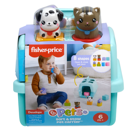 Fisher-Price Sorter Transporter Zestaw klocków z motywem zwierząt