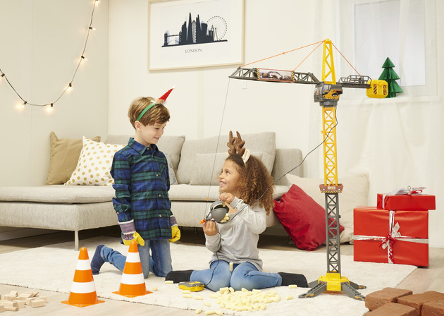 Duży Dźwig Żuraw zdalnie sterowany 110 cm obrotowe ramię + pilot