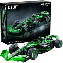 Klocki konstrukcyjne CaDA Auto sportowe wyścigowe F1 Kick Sauber 2553 elementy C64010W