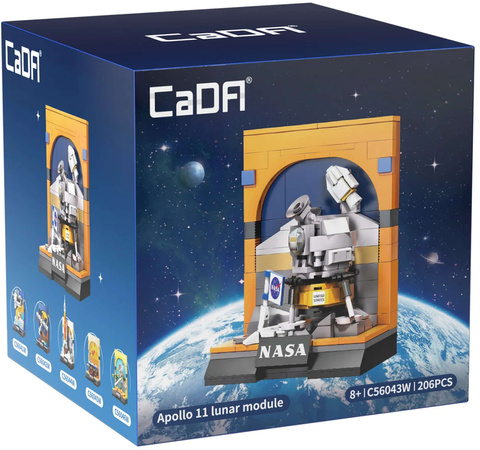 Klocki Konstrukcyjne CaDA NASA wystawa statek kosmiczny Apollo 11 lunar module 206 elementów