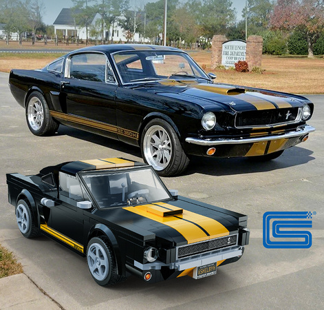 OUTLET Klocki konstrukcyjne CaDA wyścigówka Samochód sterowany Shelby GT 350H Auto sportowe 291 el. USZKODZONE OPAKOWANIE