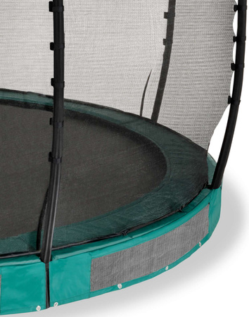 Trampolina ogrodowa z siatką zabezpieczającą do gruntu Allure Classic 427 cm zielona