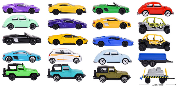 Duży Zestaw prezentowy 20 modeli samochodów