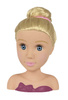 Zestaw Głowa do stylizacji czesania włosów lalka Blondynka Fryzjer + akcesoria