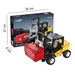 Klocki konstrukcyjne CaDA Forklift Wózek widłowy z kontenerem 25 cm 388 elementów