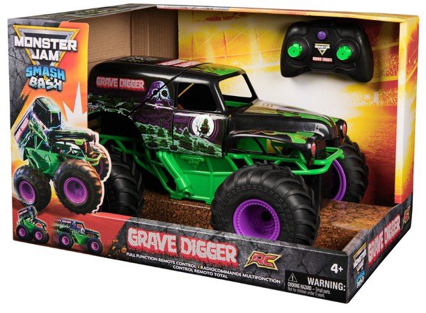Monster Jam Smash & Bash Grave Digger duży zdalnie sterowany RC