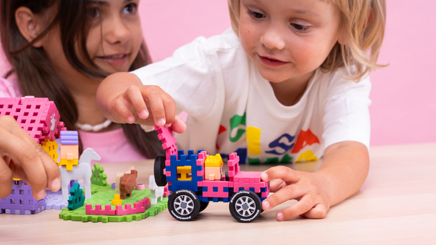 Klocki konstrukcyjne Mini Waffle Farmer Urocze Ranczo 112 elementów Marioinex