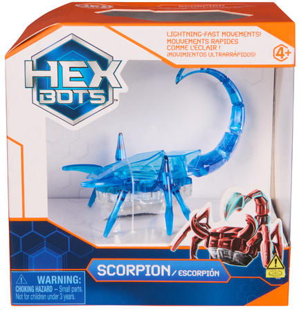 Hex Bots Ruchoma Figurka Scorpion Niebieski Zabawka Sensoryczna Światło