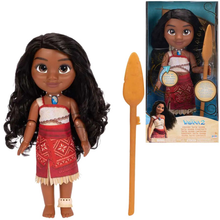 Lalka Disney Princess Śpiewająca Księżniczka Vaiana Moana z tatuażem i Oarem 35 cm