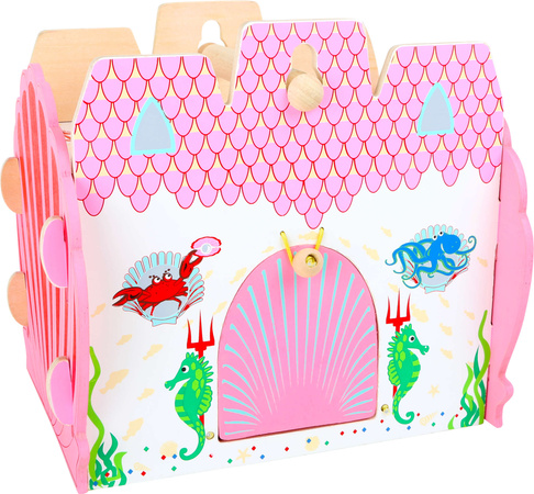 Podwodny Zamek zestaw drewniany z figurkami