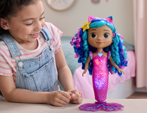 Koci Domek Gabi Film Śpiewająca Lalka Syrenka Gabi Mermaid Gabby's Dollhouse the Movie Światło Dźwięk