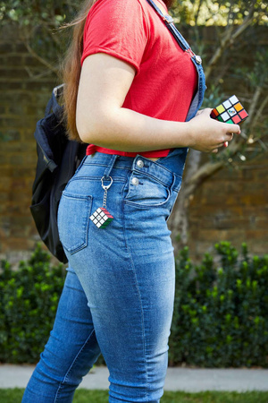 Oryginalna Kostka Rubika Rubik's Classic (kostka + breloczek) + Puzzle Kostka Rubika Rubik's Cube 50-lecie 300 Elementów