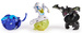 Bakugan Zestaw startowy 3 figurki kolekcjonerskie Atak Specjalny Mantid Titanium Dragonoid Trox Spin Master