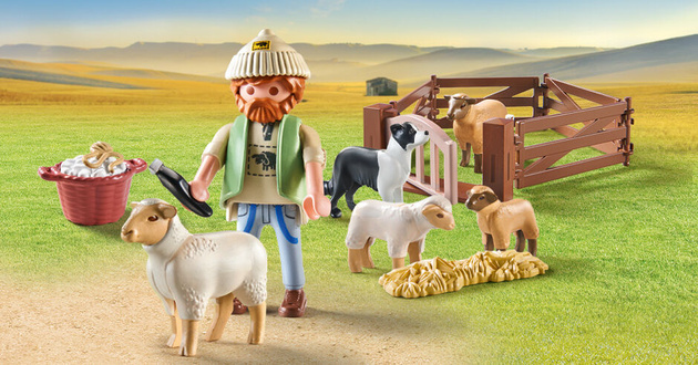 Playmobil Country Zestaw Owczarz z owcami 22 elementy