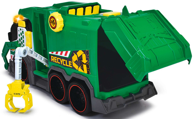 Duży Pojazd Interaktywna Śmieciarka do recyklingu Światło Dźwięk