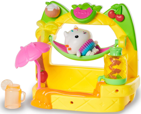 Gabby's Celebration Dollhouse Koci Domek Gabi zestaw Baby Box Cat Balkon Tekturzątka, Cakey Balkon Łakotka, Pandy Paws Balkon Kiciusia Pandusia + akcesoria