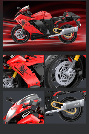 Klocki konstrukcyjne CaDA Motor Suzuki Hayabusa Motocykl Pojazd 1043 elementy