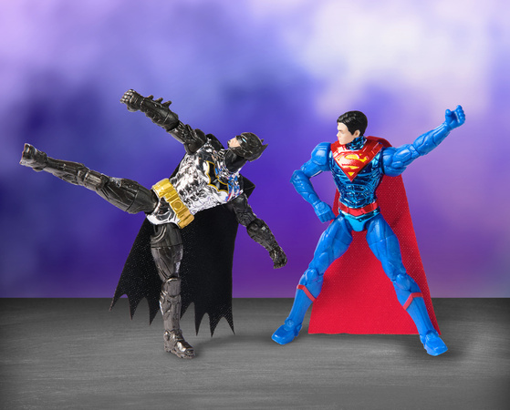 DC Comics Zestaw Metal Force Transforming Batwing Batman Superman Mech 30cm