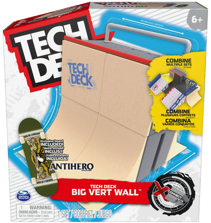 Fingerboard Rampa Xconnect Big Vert Wall + Deskorolka Antihero Tech Deck