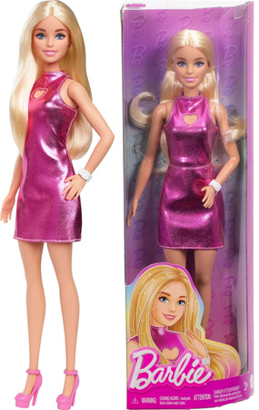 Lalka Barbie Fashionistas blondynka w różowej sukience