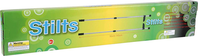 Regulowane szczudła z teleskopowymi tyczkami dla dzieci