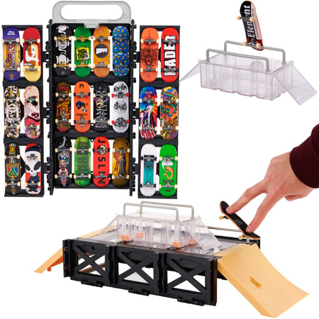 Skatepark Fingerboard Rampa Element Play And Display + Rampa SK8 Garage XConnect Tech Deck